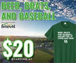 Ticket & T-Shirt Package: Beer, Brats, and Baseball_logo